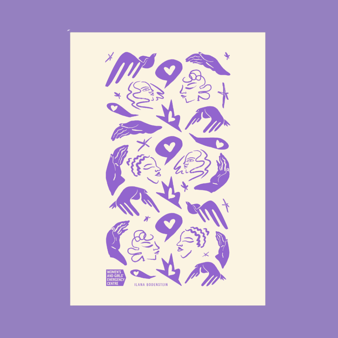 'Here for You' Tea Towel (Ilana Bodenstein Design)