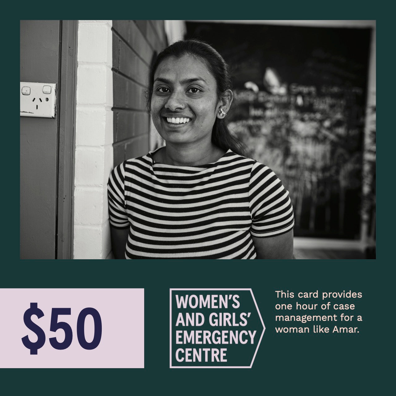 $50 Digital Donation Gift Card — Case Management Session