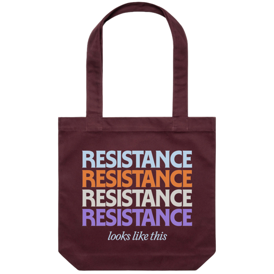 'Resistance Looks Like This' Tote Bag